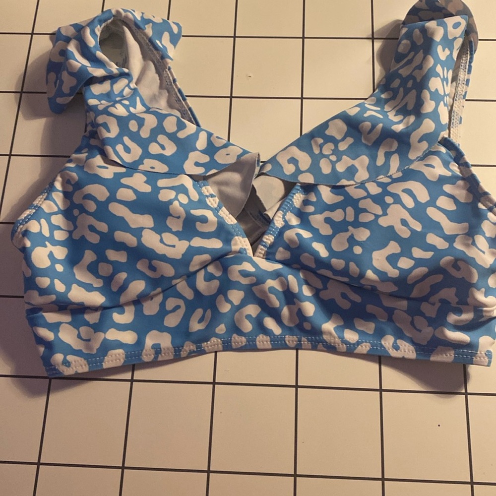 cute cheetah print bikini top